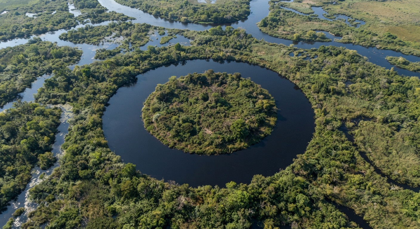 El Ojo, l’isola galleggiante che sembra un occhio nel cuore dell’Argentina